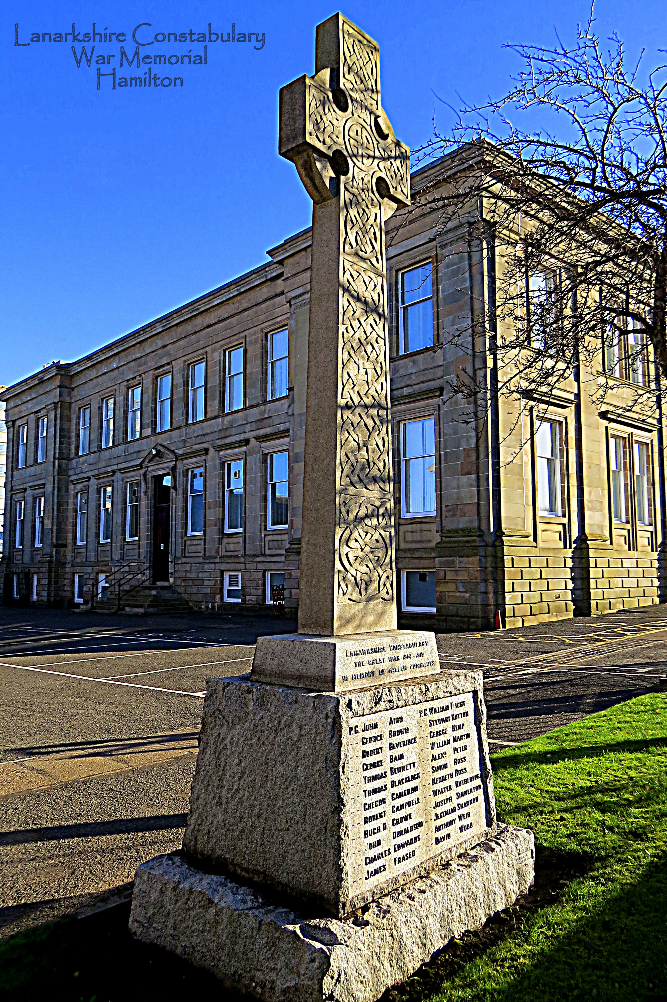 Presentation - Men of the Lanarkshire Constabulary who fell in WW1